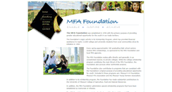Desktop Screenshot of mfafoundation.com
