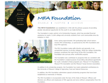 Tablet Screenshot of mfafoundation.com